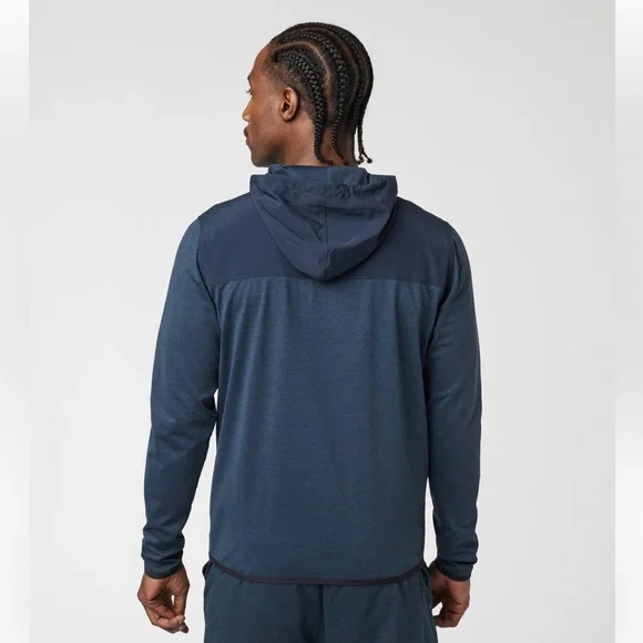 Vuori Sunday Element Track Jacket in Blue Ink Heather Men’s Size XXL - Picture 2 of 16